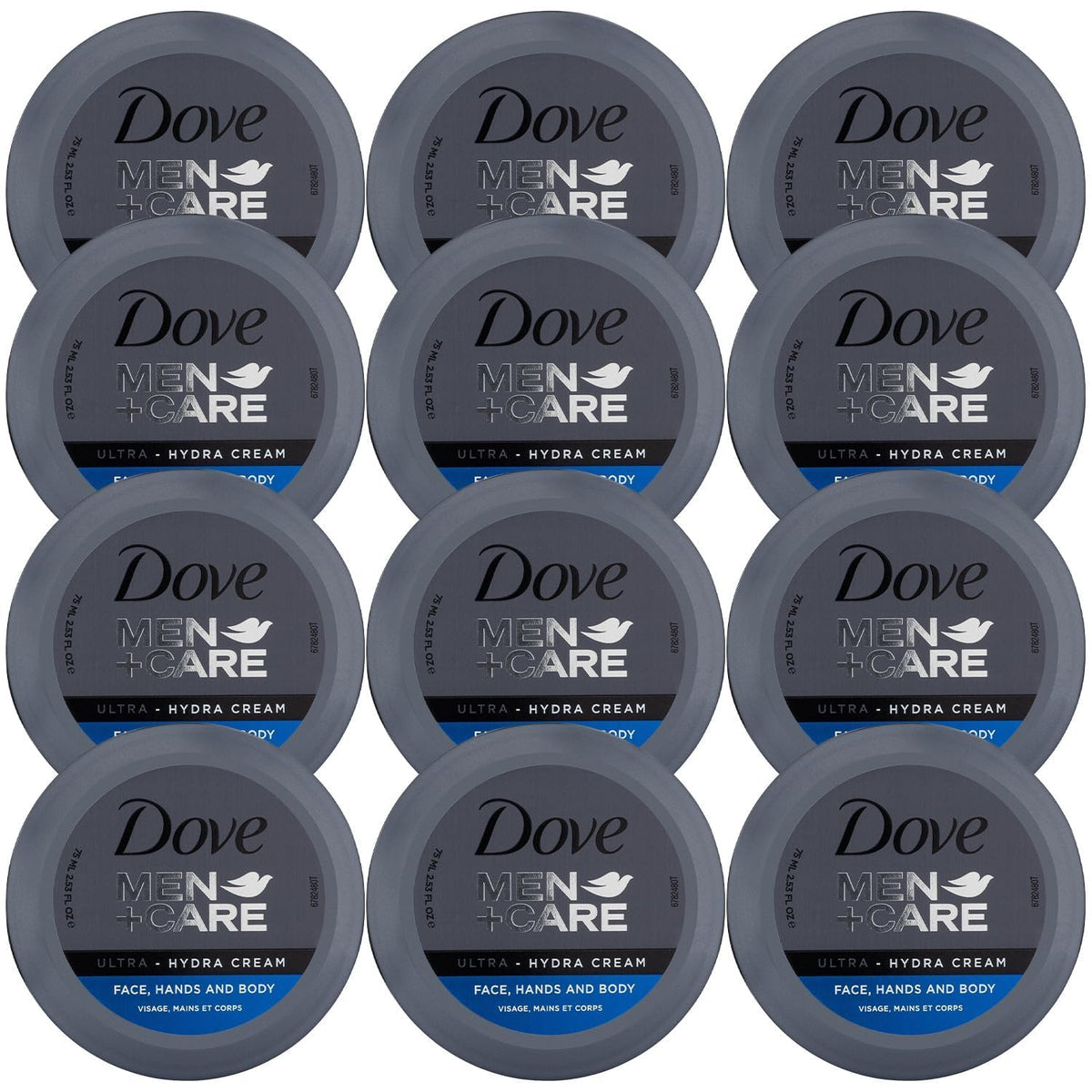 Dove Men+Care Ultra Hydra Cream Lotion bottle delivers fast-absorbing, non-greasy hydration.