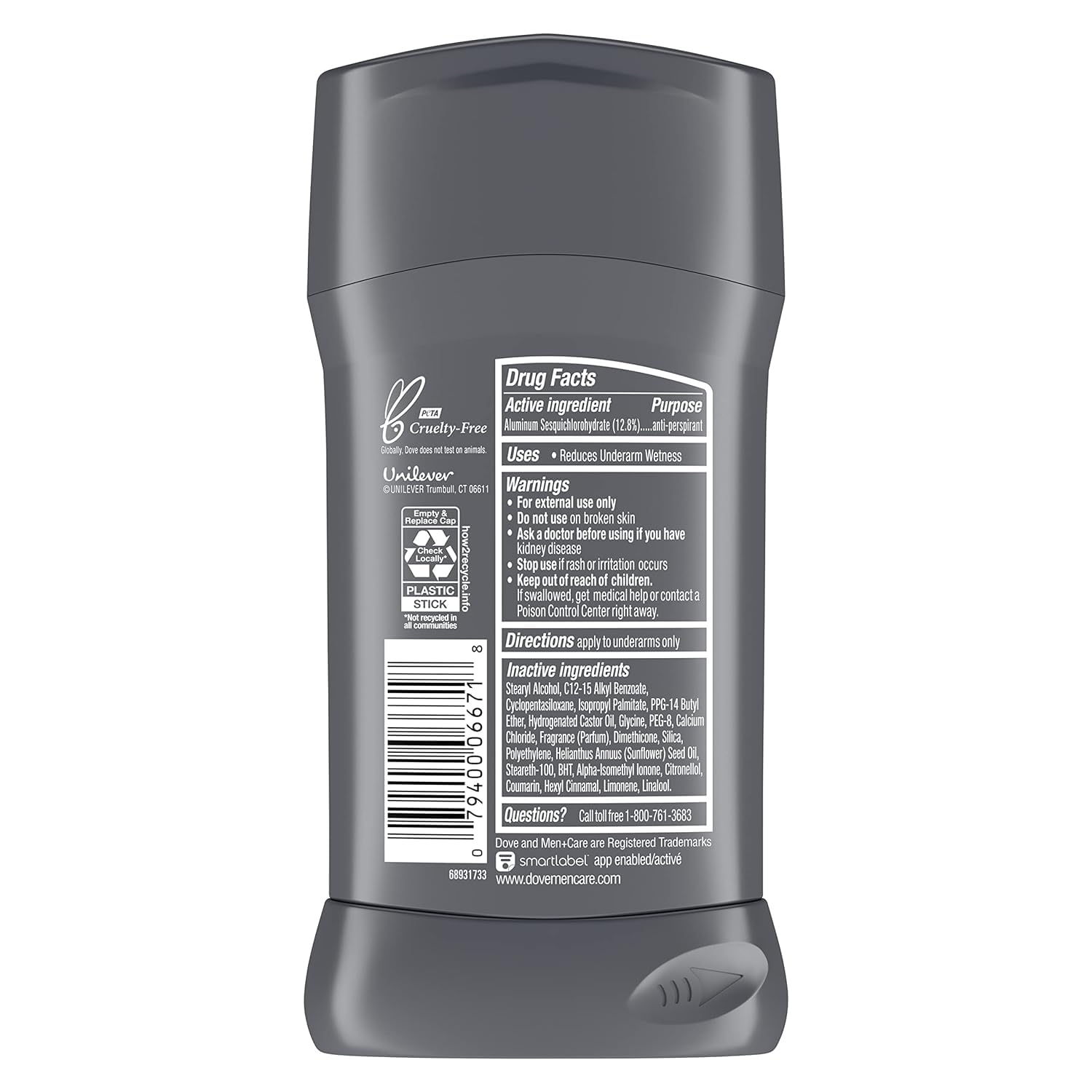 Underarm application scene shows skin-friendly protection from Dove Men+Care.
