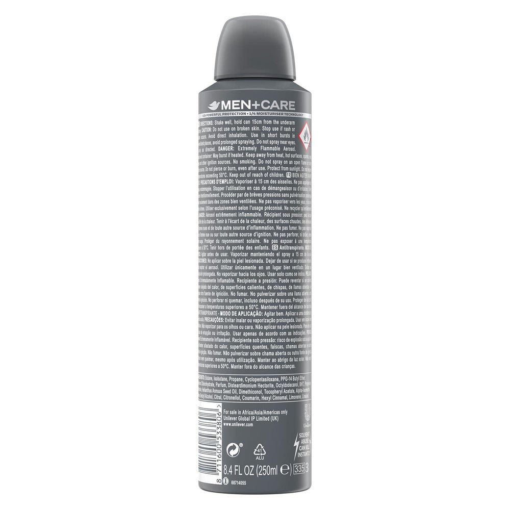 Dove Men+Care cruelty-free vegan label signals ethical grooming choice.
