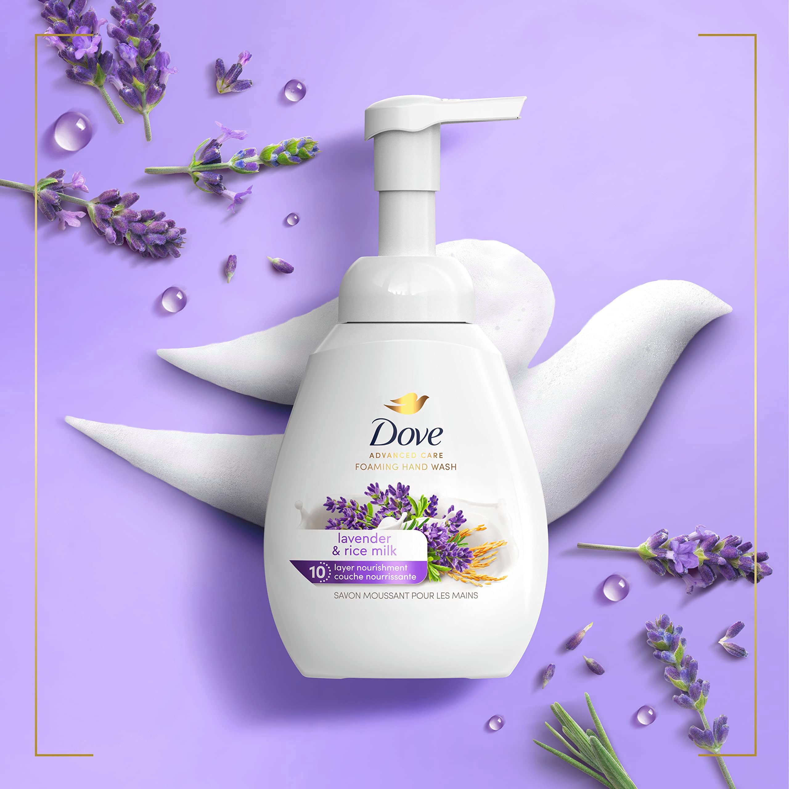 Dove Moisture Boost 5x Complex label emphasizing deeper hydration for skin.