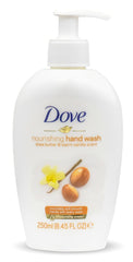 Dove Nourishing Hand Wash cream texture closeup highlights a creamy, smooth lather.