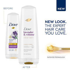 Dove Nourishing Rituals Thickening Shampoo lather shown to cleanse while supporting thicker-looking hair.