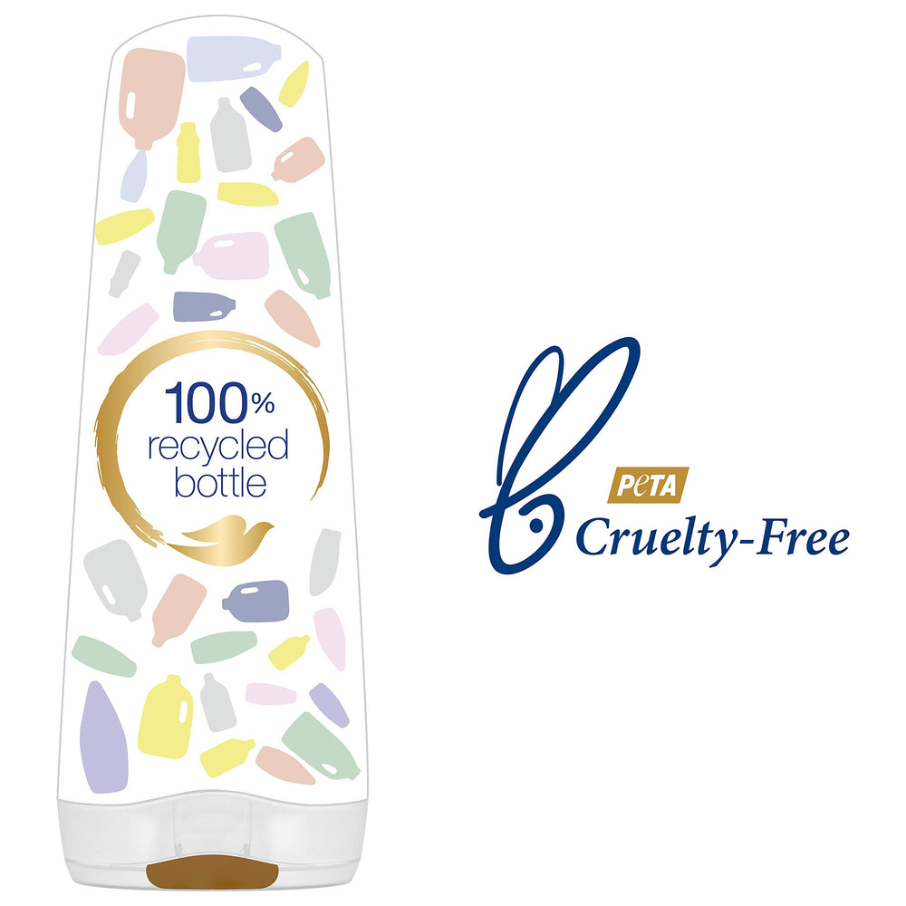 Dove Nutritive Solutions non-greasy-formula demonstrates lightweight conditioning without residue.