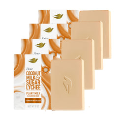 Dove Plant Milk Cleansing Bar coconut-milk-lather demonstrates gentle cleansing and moisture.
