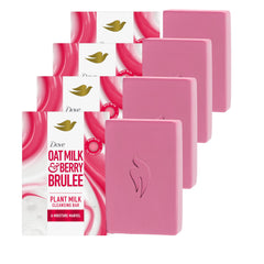 Dove Plant Milk Cleansing Bar pack—moisturizing cleanse with oat milk and berry brulee.