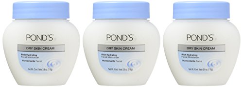 Dove POND'S Dry Skin Cream skin-softening visual shows radiant-looking, hydrated skin.