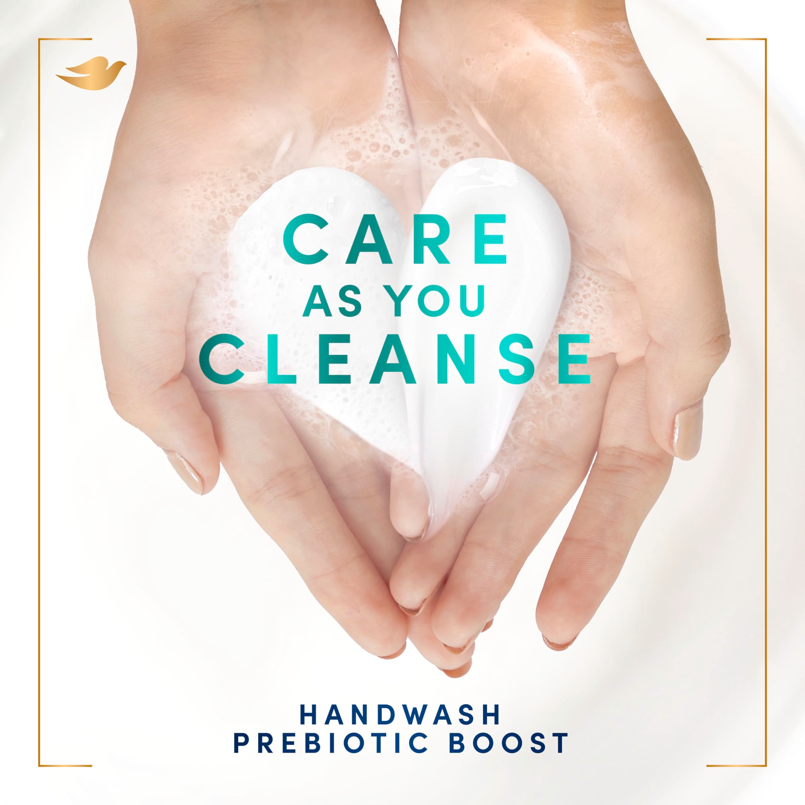 Dove Prebiotic Boost Hand Wash softness test shows silky feel after rinse