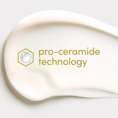 Dove Pro Ceramide Technology skin barrier illustration emphasizing ceramide boost after shaving.