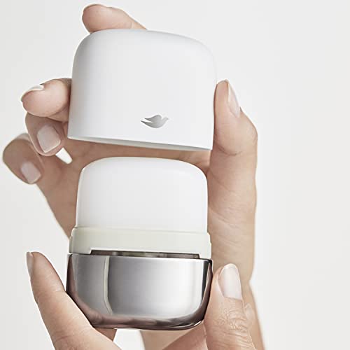 Dove refillable deodorant sensitive-skin formula label highlights dermatologist-tested care.