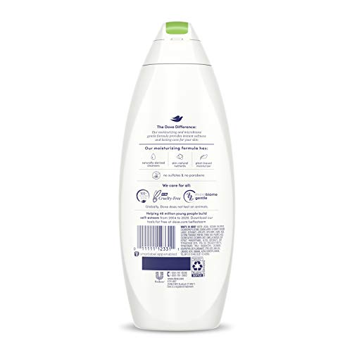 Dove Refreshing Body Wash lather demonstrates cleansing action and wakeful morning routine