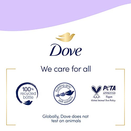 Dove rice milk swirl graphic conveying moisturizing cleanse experience.