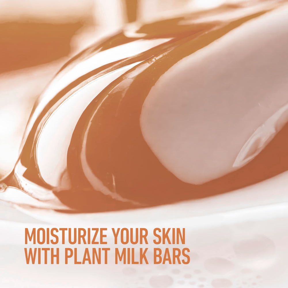 Dove Smooth Revitalizer plant-based-milk nourishes skin during cleansing.