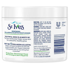 Dove St Ives Renewing Collagen Elastin with safflower oil ingredient visual suggesting moisture boost