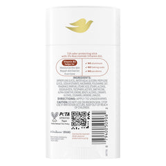 Dove VitaminCare+ Coconut and Shea formula glides on clear for a non-sticky feel