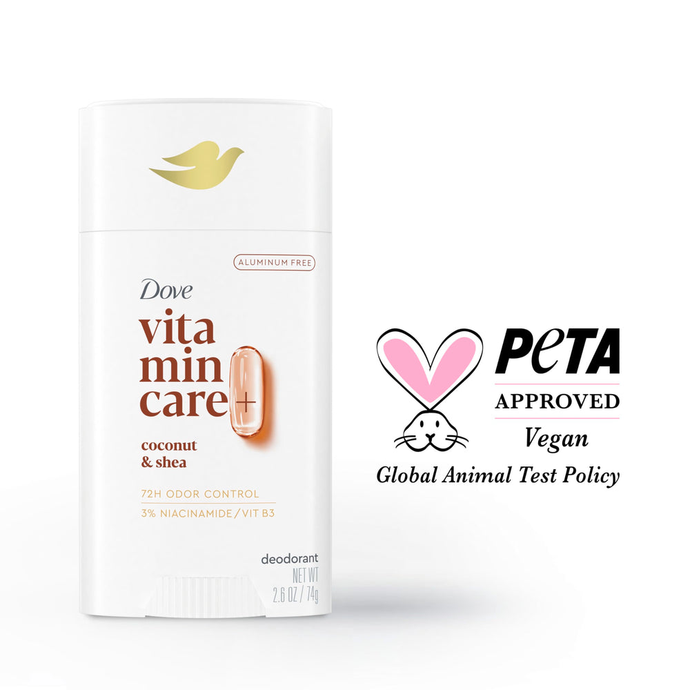 Dove VitaminCare+ with Vitamin B3 signals skin-support benefits for underarms