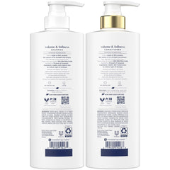 Dove Volume Conditioner pump bottle adds softness and manageability.