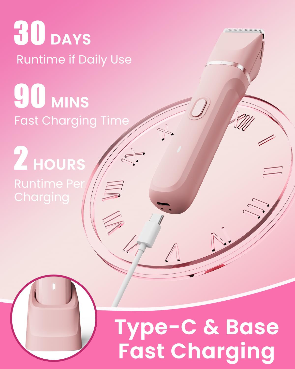 Dovety easy-clean design rinse blades under water