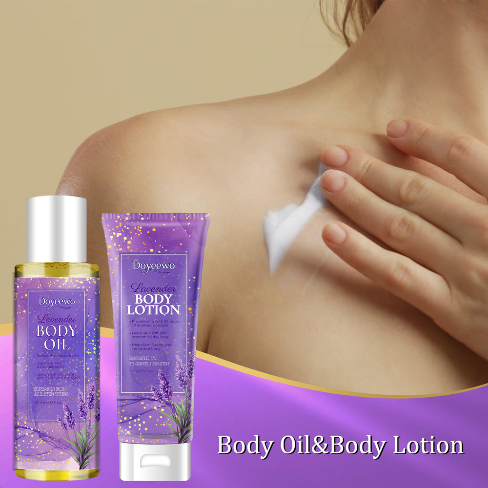 DOYEEWO epsom salt lavender supports muscle ease during a warm soak