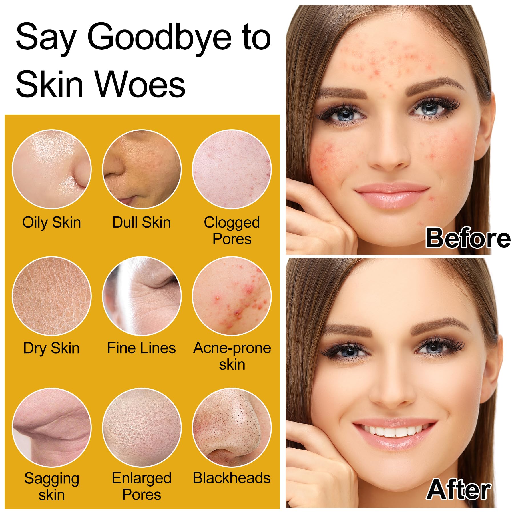 DOYEEWO skin-care-set-6pcs cleanser-lather shows rice-water cleansing for smooth skin