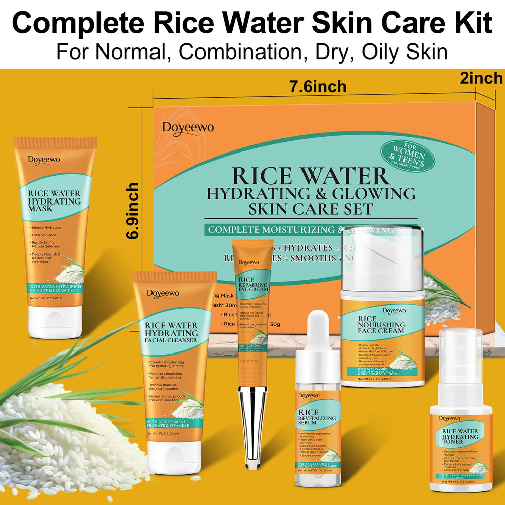 DOYEEWO skin-care-set-6pcs-eye-cream-puffiness helps reduce puffiness and brighten under eyes