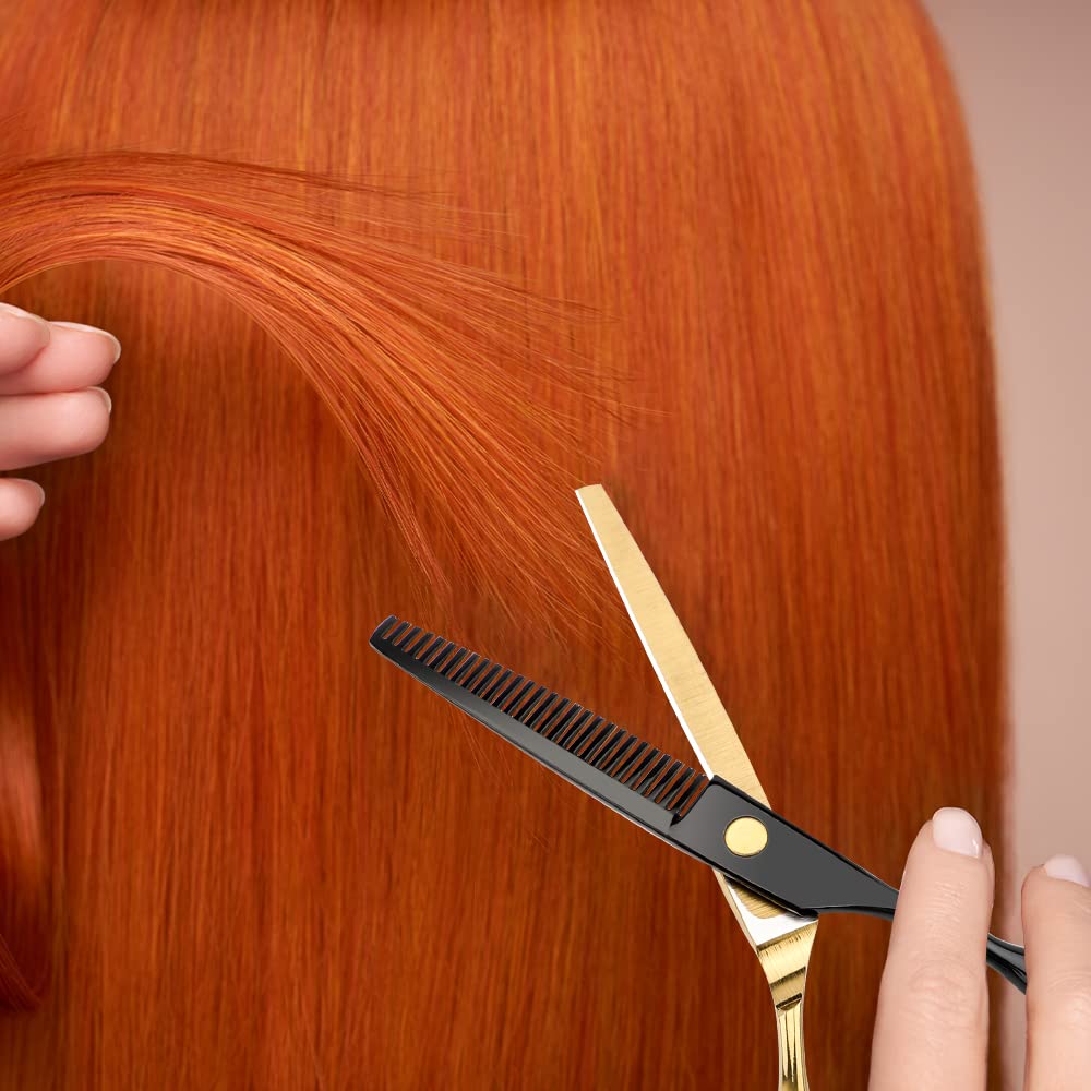 Dozmux black gold hairdressing scissors razor not included note for blades