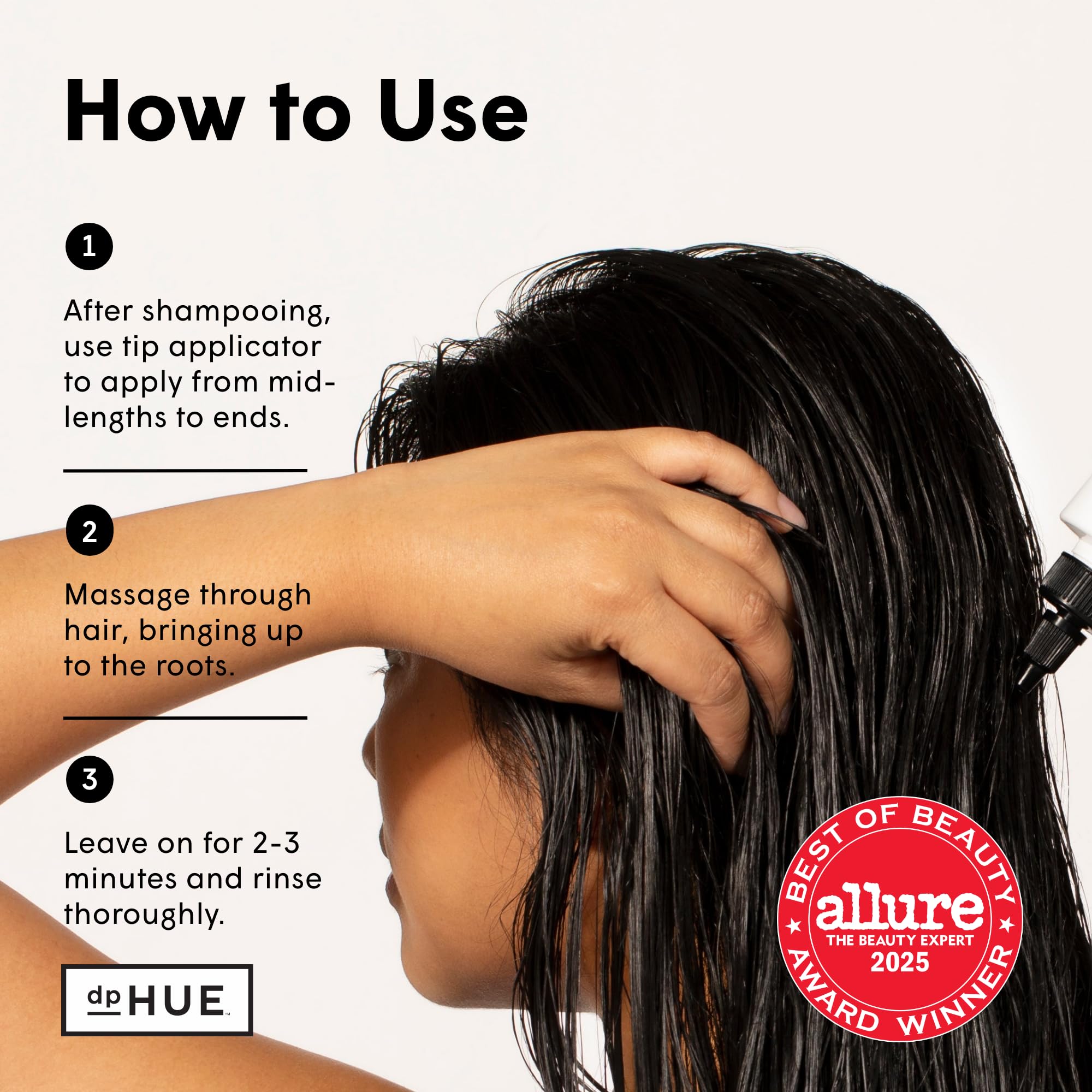 dpHUE Glossy Glaze packaging highlights premium conditioning and salon-grade scent.