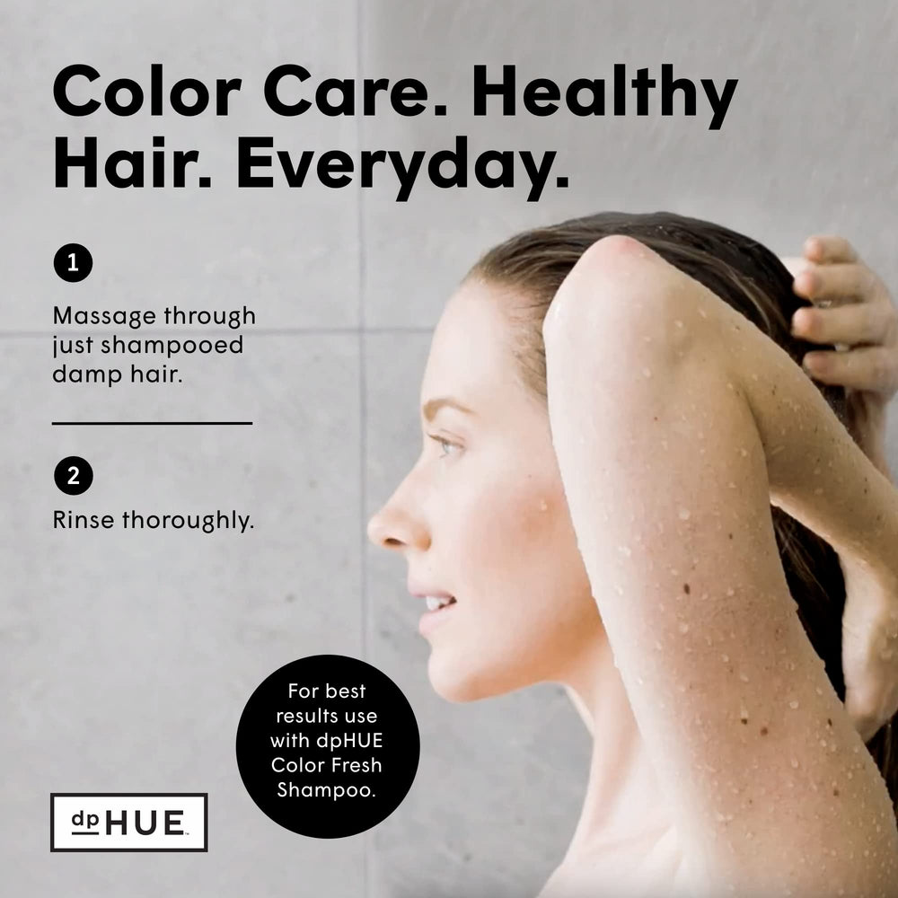 dpHUE Color Fresh Conditioner pump top shows easy, controlled application