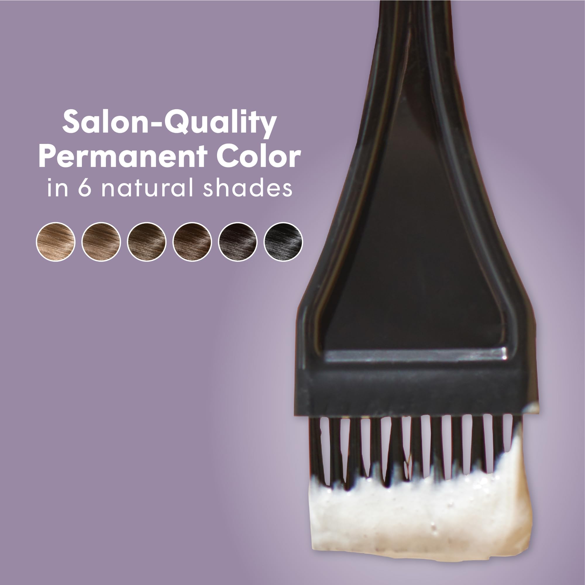 dpHUE Root Touch-Up Kit gray coverage swatch demonstrates seamless root blending
