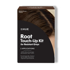 dpHUE Root Touch-Up Kit application 1 for resistant grays delivers precise coverage and convenience