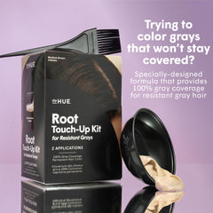 dpHUE Root Touch-Up Kit application 2 shows quick, secondary coverage between color sessions