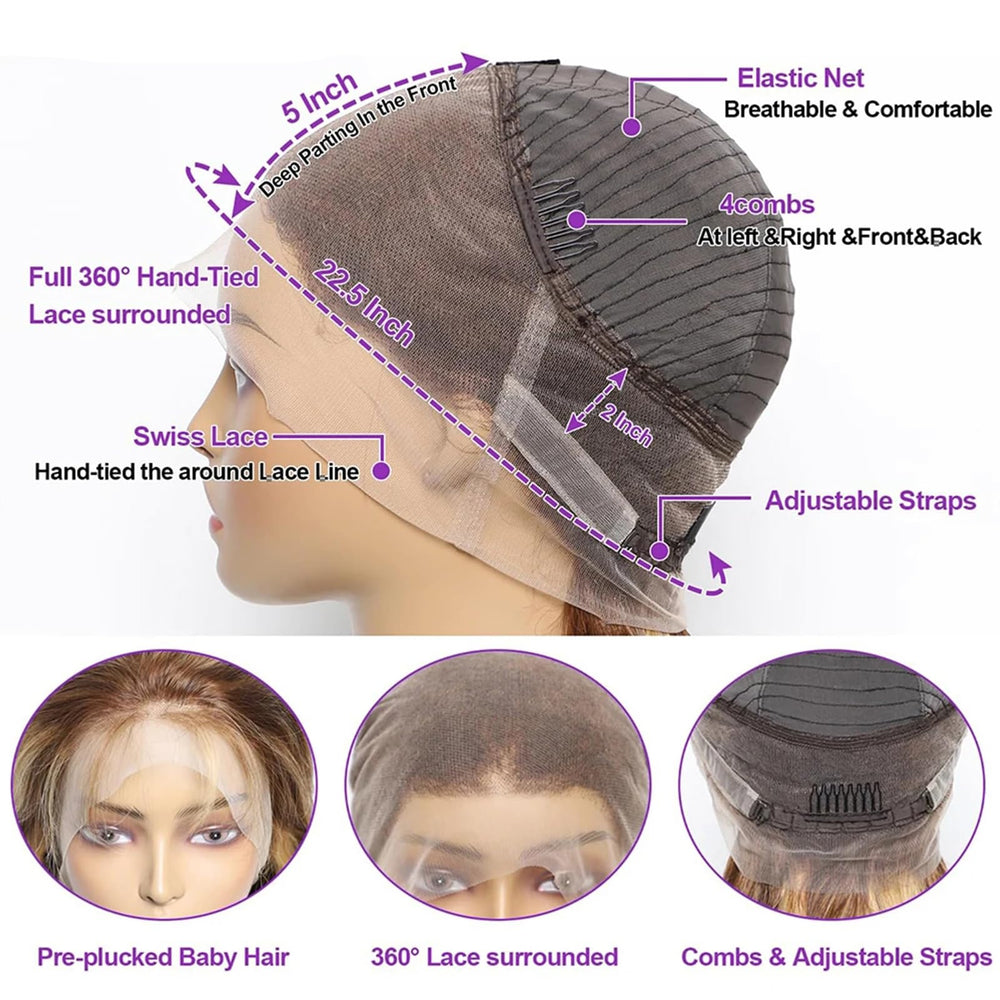 DPEFWYG HD transparent Swiss lace delivers a nearly invisible hairline.