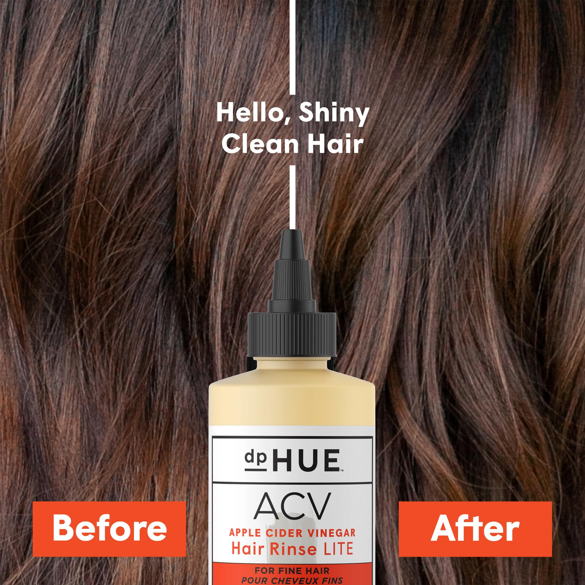 dpHUE Apple Cider Vinegar Hair Rinse Lite post-workout scene demonstrates quick refresh
