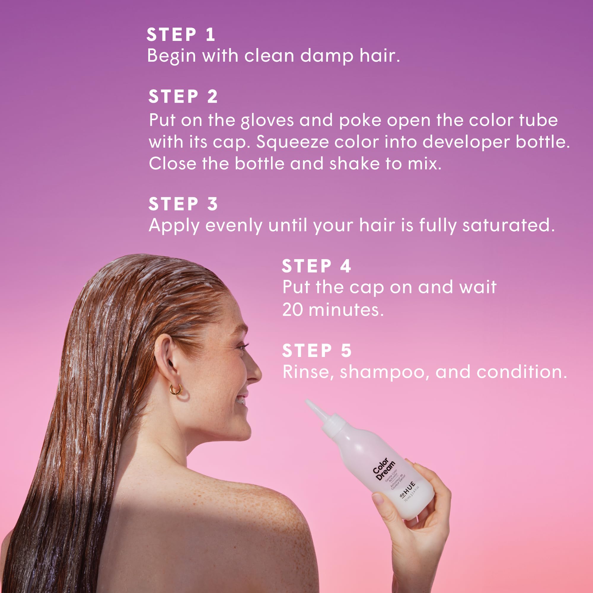 dpHUE Color Dream gloss finish adds shine and softness