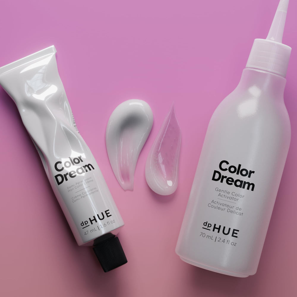 dpHUE Color Dream highlight shade swatch demonstrates seamless deposition