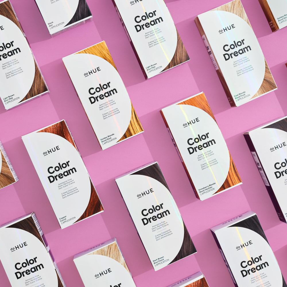 dpHUE Color Dream swatch shows eight natural shade options