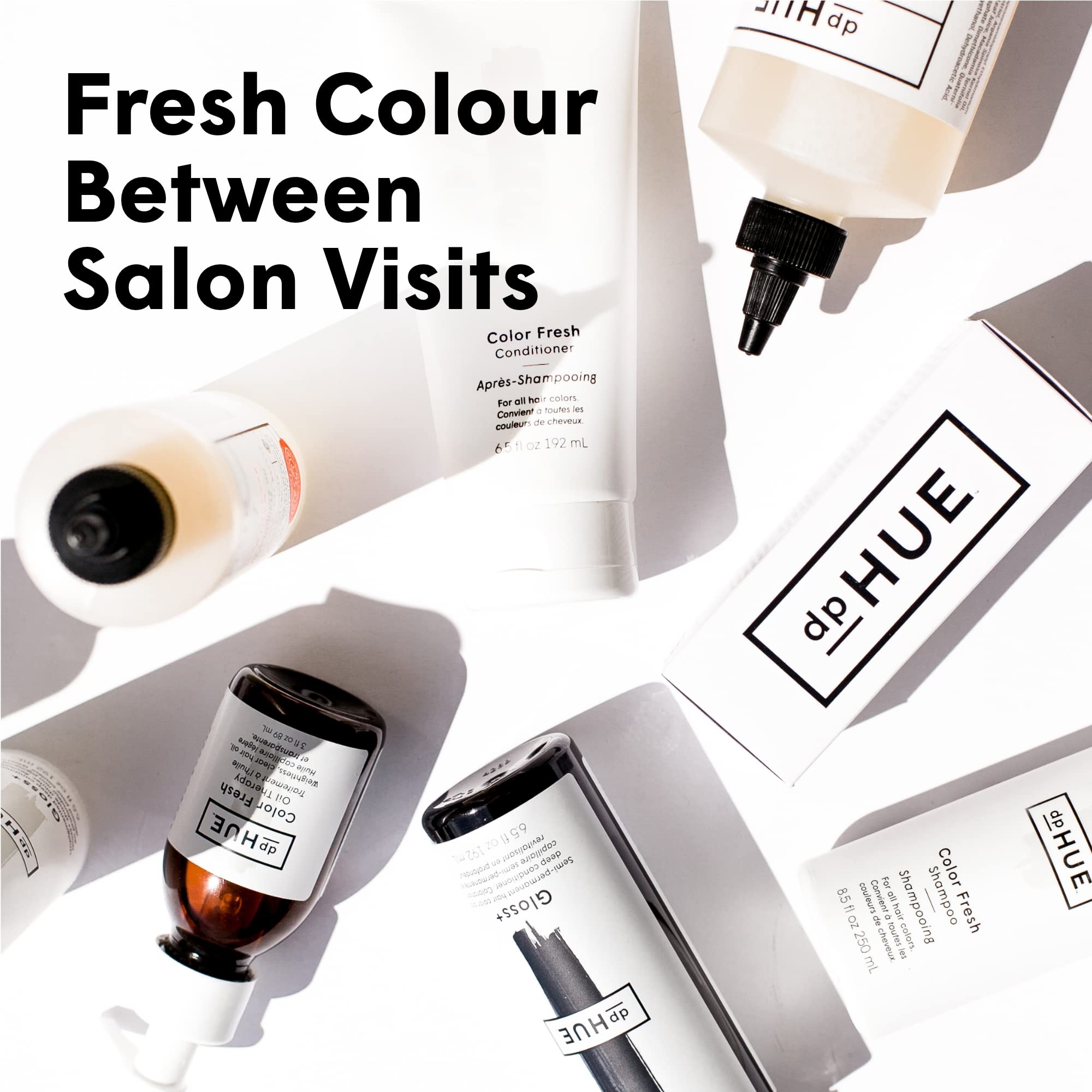 dpHUE Color Fresh Shampoo vegan USA-made label signifying cruelty-free production