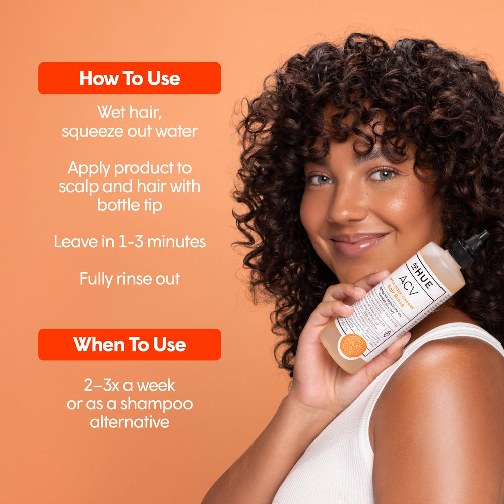 dpHUE bottle with lavender and aloe ingredients highlighted for soothing conditioning.
