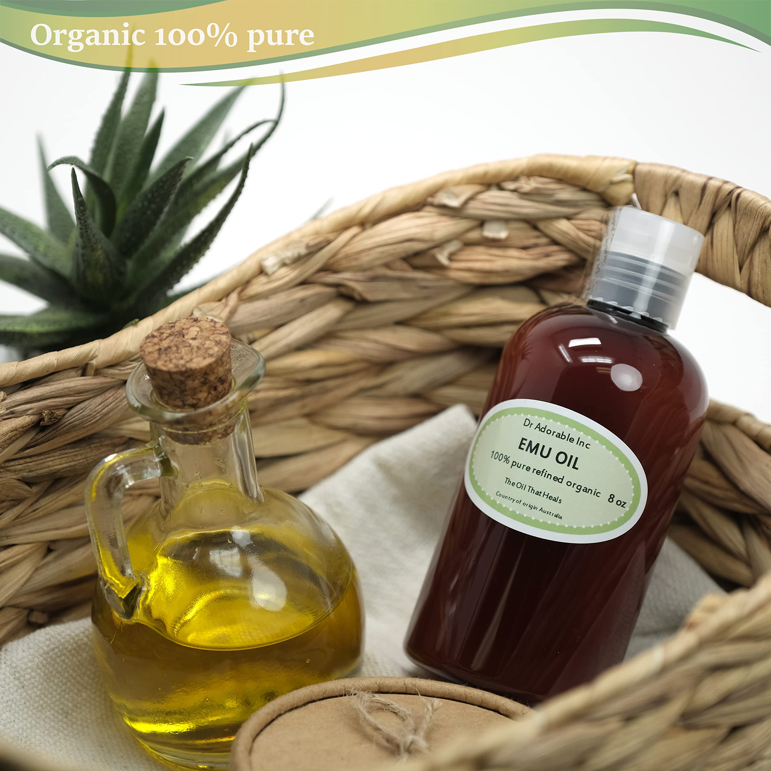 Dr Adorable Australian Emu Oil ingredients highlight omega fatty acids for balanced moisturization.