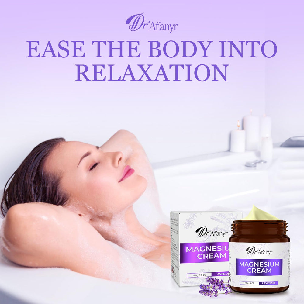 DR.Afanyr magnesium-lotion close-up highlights quick absorption and hydration