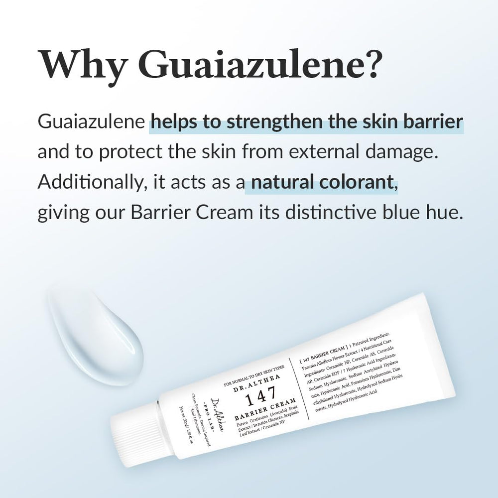 Dr.Althea 147 barrier cream ceramides illustration demonstrates barrier-supporting nutrients.
