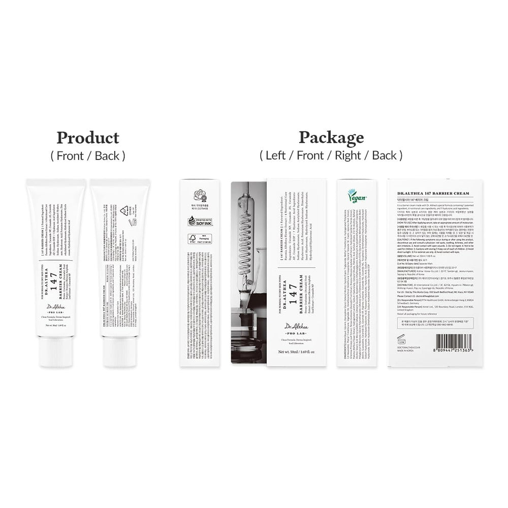Dr.Althea 147 Barrier Cream morning routine setup suggests daily protection.