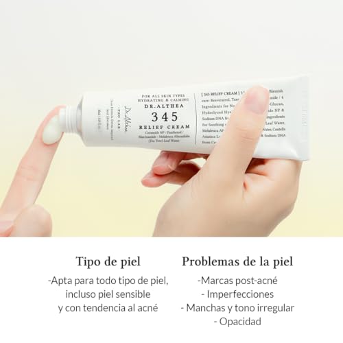 Dr.Althea 345 Relief Cream ceramide and hyaluronic acid closeup for deep moisture