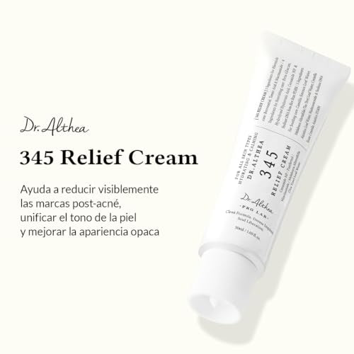 Dr.Althea 345 Relief Cream texture closeup highlights creamy, light feel