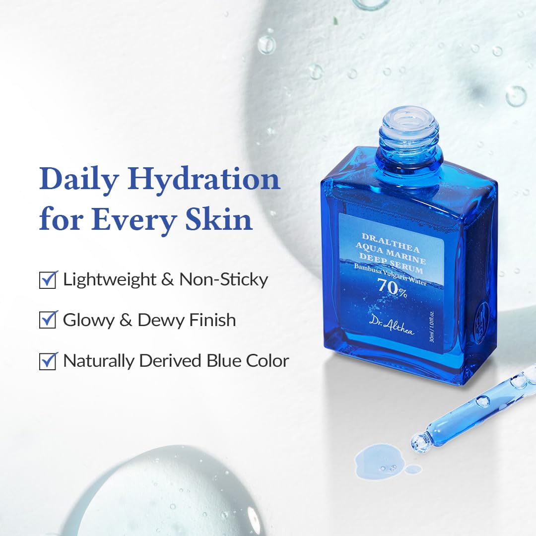 Dr.Althea Aqua Marine Deep Serum pump-dispense shown for easy application