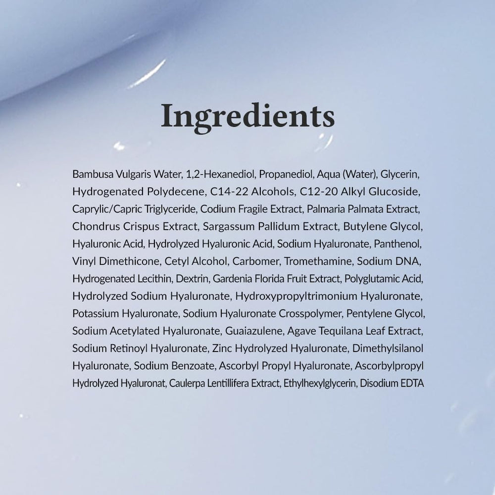 Dr.Althea Aqua Marine Watery Cream applied to skin shows easy layering and hydration.