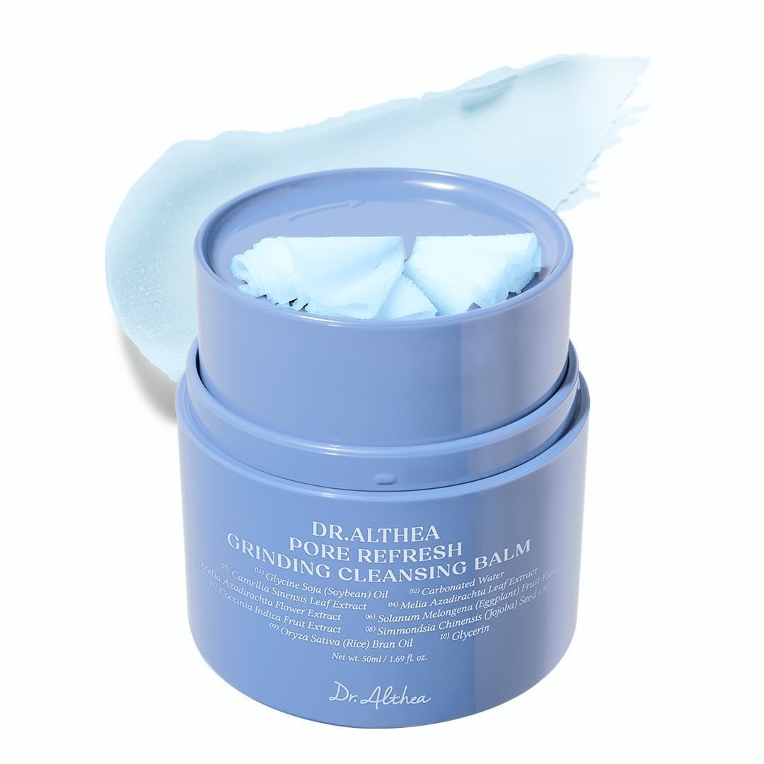 Dr.Althea Pore Refresh grinding mechanism enables hygienic, hands-free cleansing.