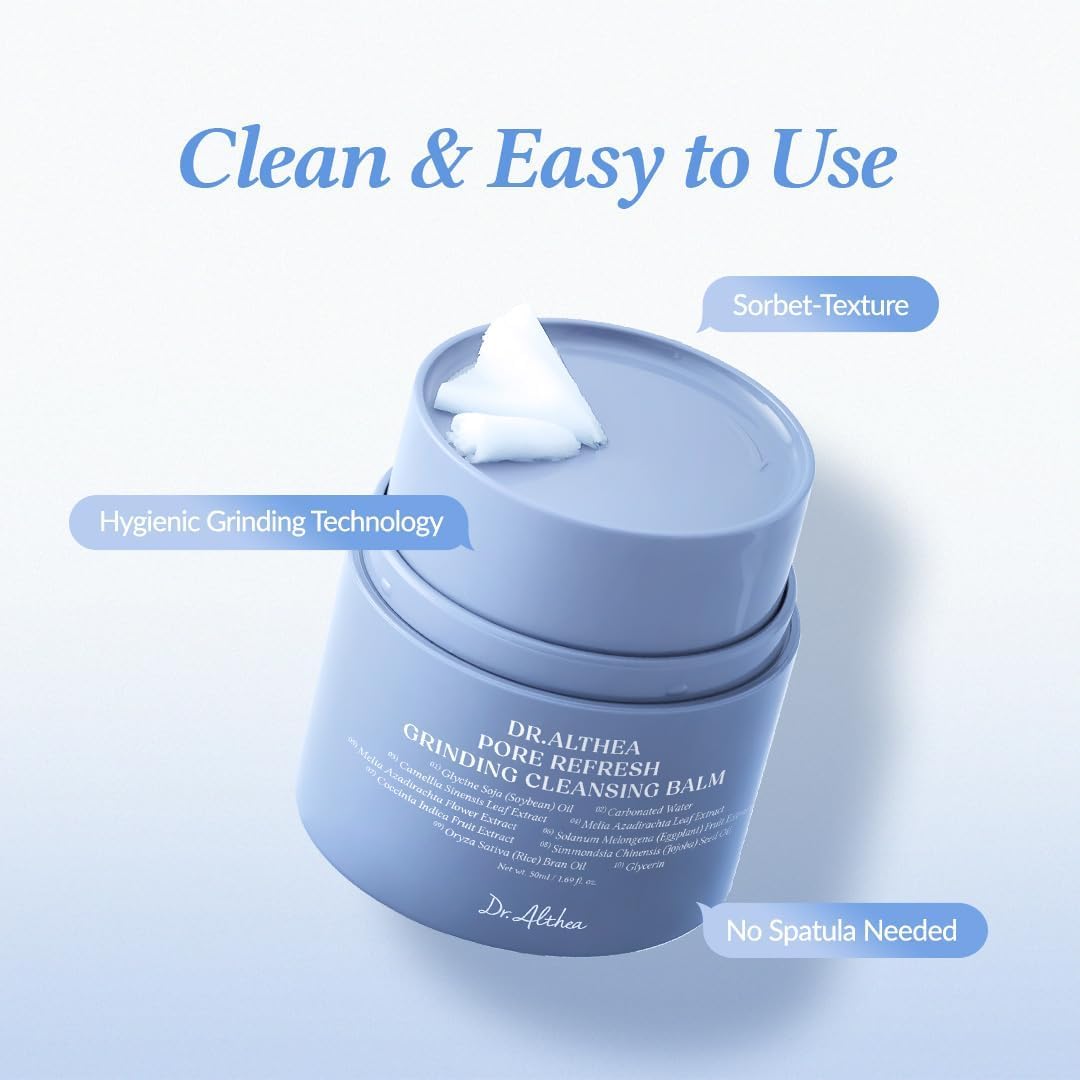 Dr.Althea Pore Refresh balm vegan ingredients underscore ethical skincare.