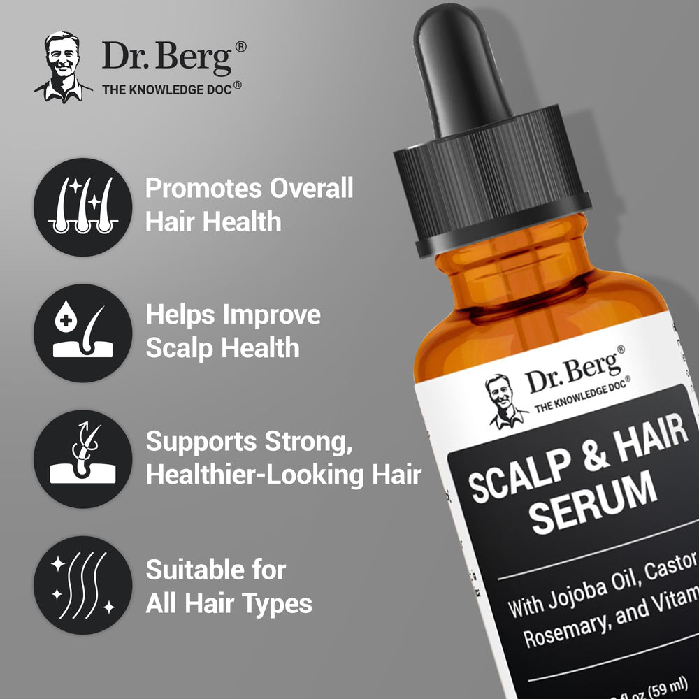 Dr Berg serum with essential oils ready to add shine