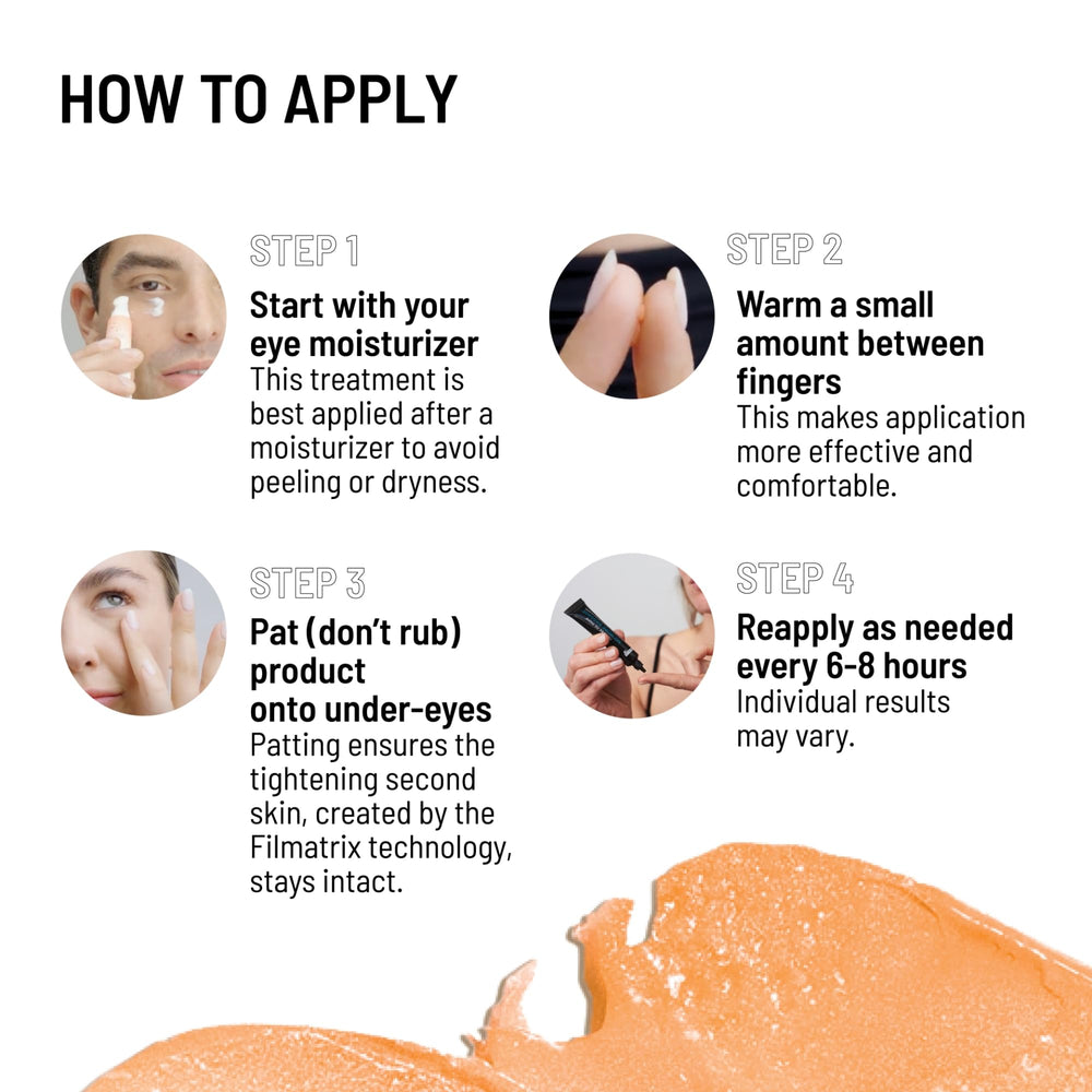 Dr. Brandt Needles No More gel-to-cream texture in hands for quick absorption.