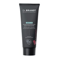 Dr. Brandt Skincare microdermabrasion exfoliator bottle close-up for smoother skin